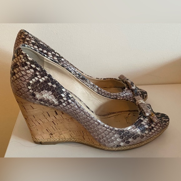 Authentic PRADA Logo Espadrilles Wedge Heels Shoes - 35.5 - Picture 2 of 10